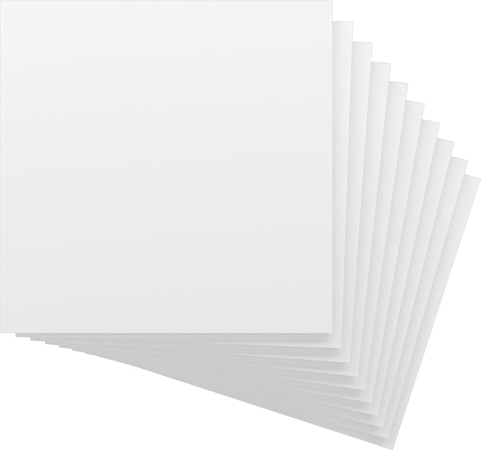 Ekena Millwork 11 3/4"W x 11 3/4"H x 3/4"T PVC Hobby Boards, Unfinished (10-Pack)