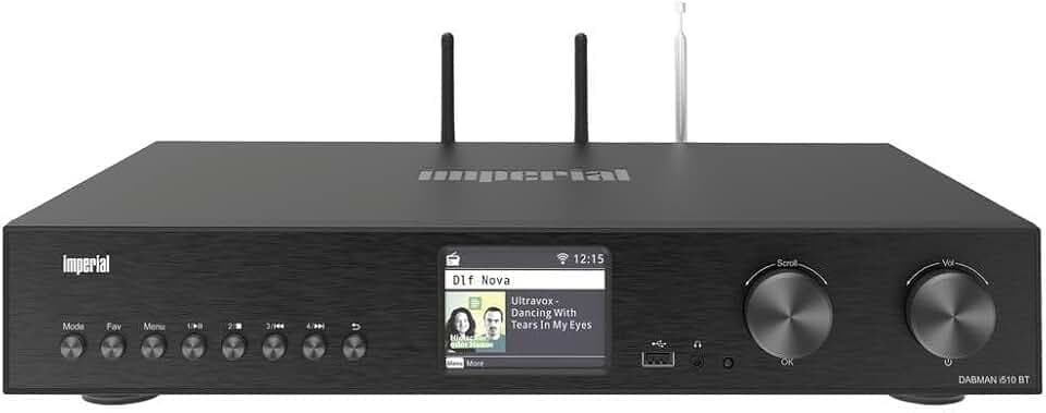 Imperial DABMAN i510 BT - DAB Radio, Internet Radio WLAN, DAB Plus, Bluetooth, Küchenradio, WLAN Radio, USB, Streaming, schwarz