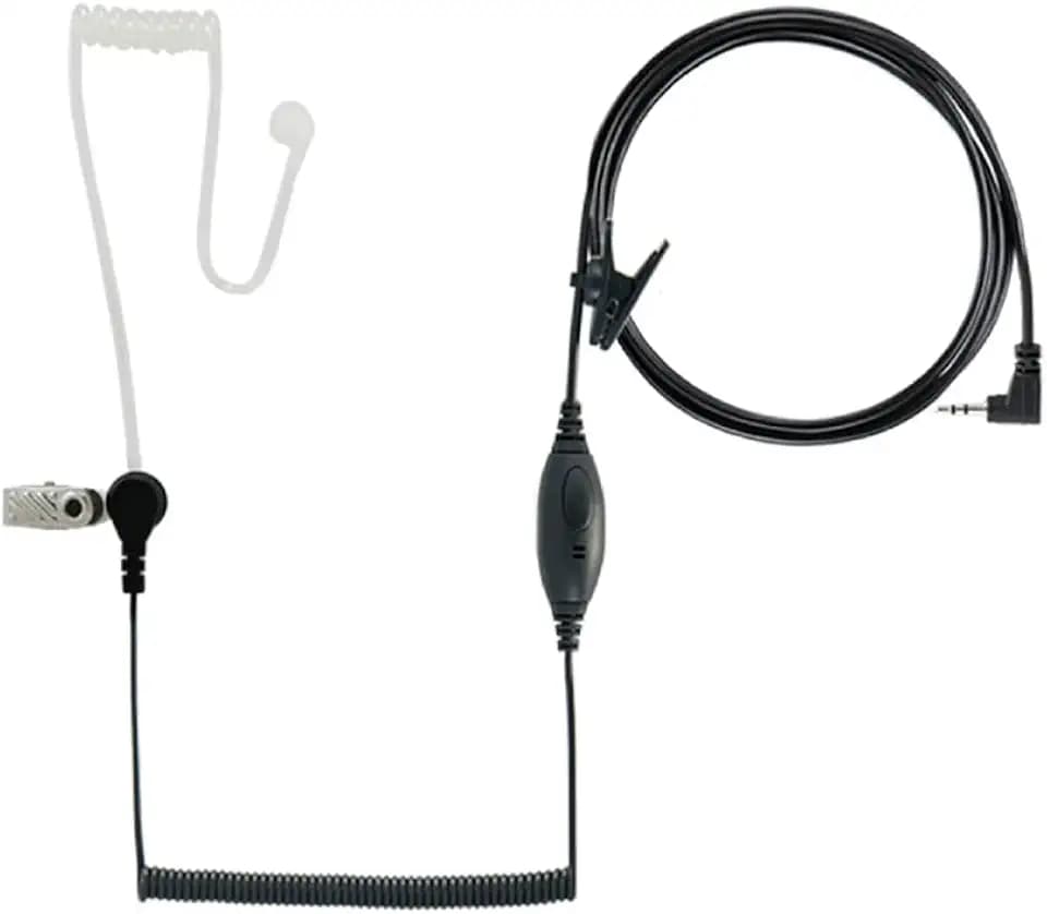 Cobra GA-SV01 Surveillance Walkie Talkie Headset Microphone, Black