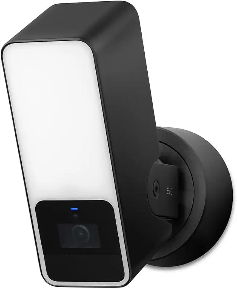Eve Outdoor Cam – Secure floodlight Camera, Maximum Security & Privacy (HomeKit Secure Video), 1080p, Night Vision, Wi-Fi (2.4 GHz), Motion Sensor, Two-Way Communication, People/pet/Vehicle Detection