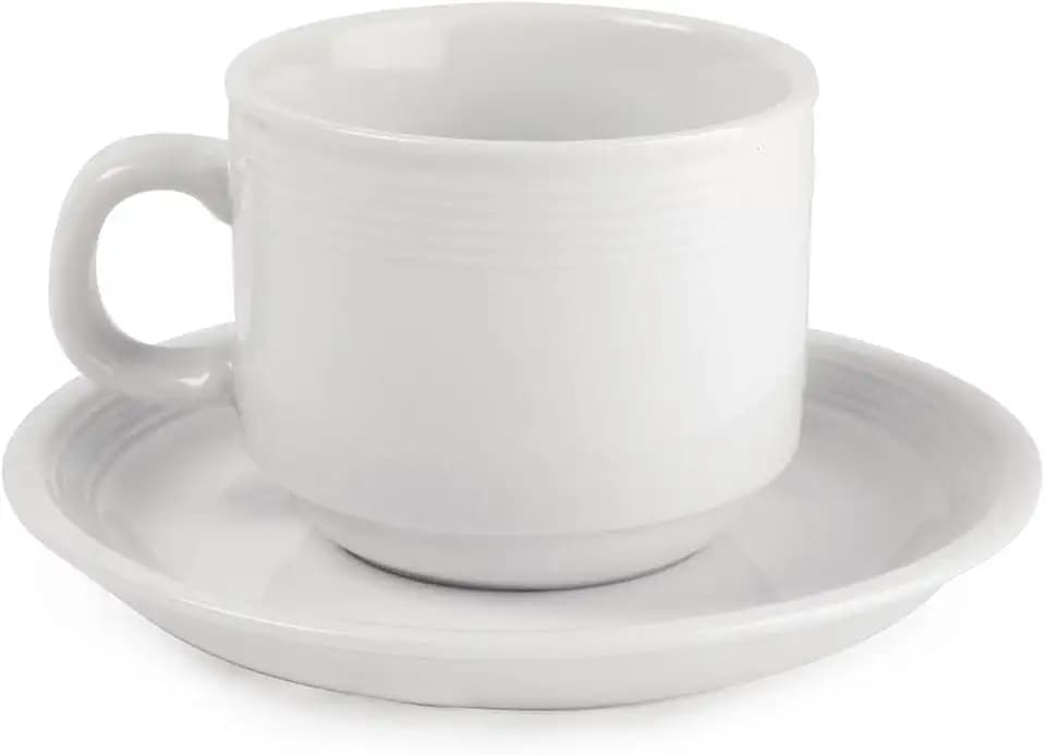 Olympia U084 Linear Stapeln, Tee Tasse, weiß (12 Stück)