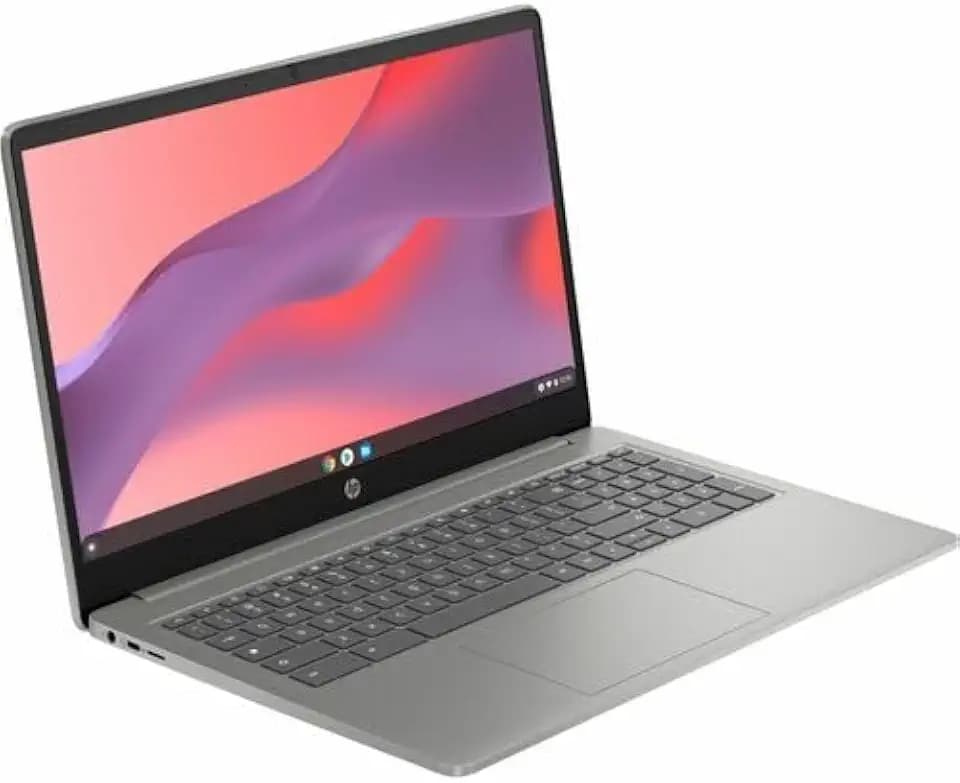 HPI SOURCING - NEW Chromebook 15a-nb0000 15a-nb0013dx 15.6" Chromebook - HD - Intel N-Series N200-8 GB - 64 GB Flash Memory - Mineral Silver - Intel Chip - 1366 x 768 - ChromeOS - UHD Graphics - Fro