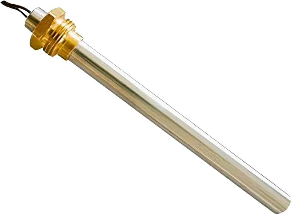 Glühzünder für Pelletöfen, 300 W, Gesamtlänge 148 mm, bis Anschlag 138 mm, Durchmesser 9,9 mm, Gewinde 3/8 Für Öfen AMG Cadel.