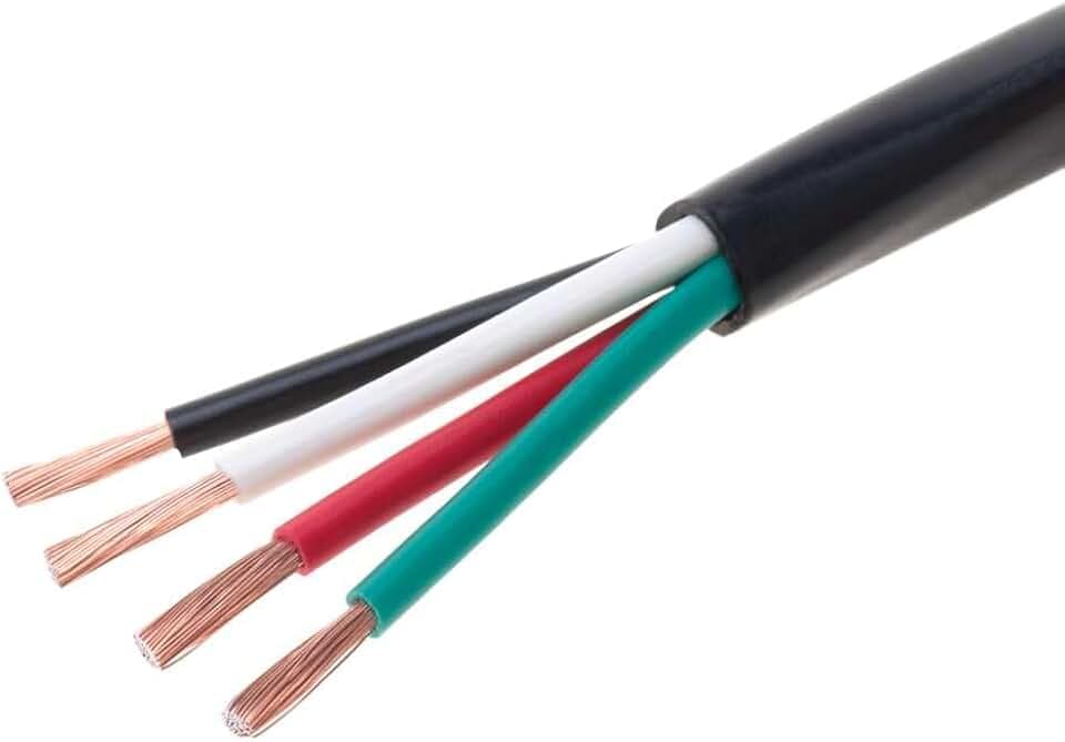 Cables Direct 16-Gauge Outdoor Speaker Wire, 250 Ft | 4 Conductor, Copper Clad Aluminum, Stranded Bulk Audio Cable | CL2, Direct Burial, UV Resistant