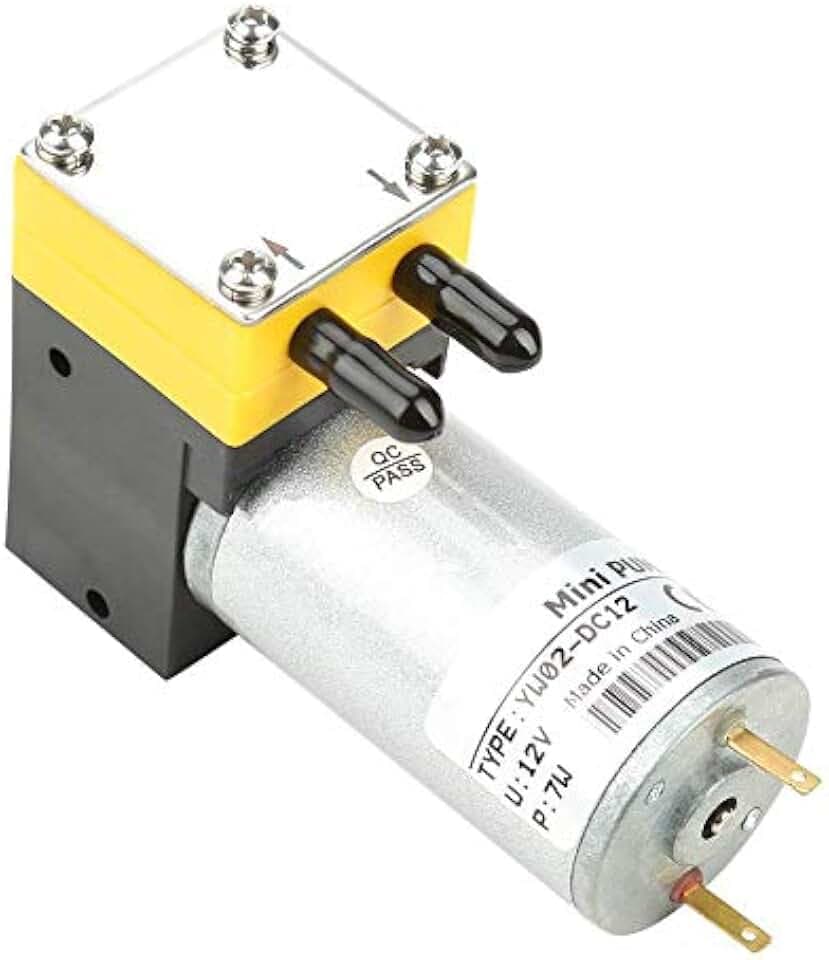 12V 0.4-1L/min Micro Electric DC Motor Priming Diaphragm Vacuum Pump Vacuum Self Priming for Instruments and Equipment