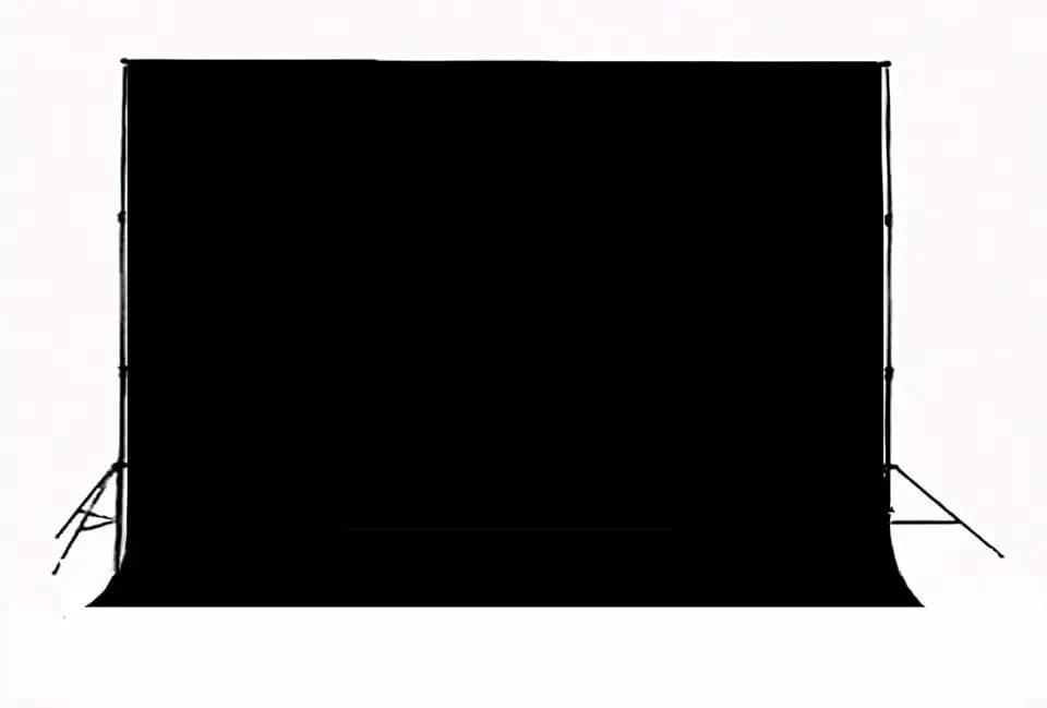 Black Backdrop for Photography Durable Fabric Background Photo Backdrop Video Photography Studio Only 1x Backdrop (10x7ft, Black)