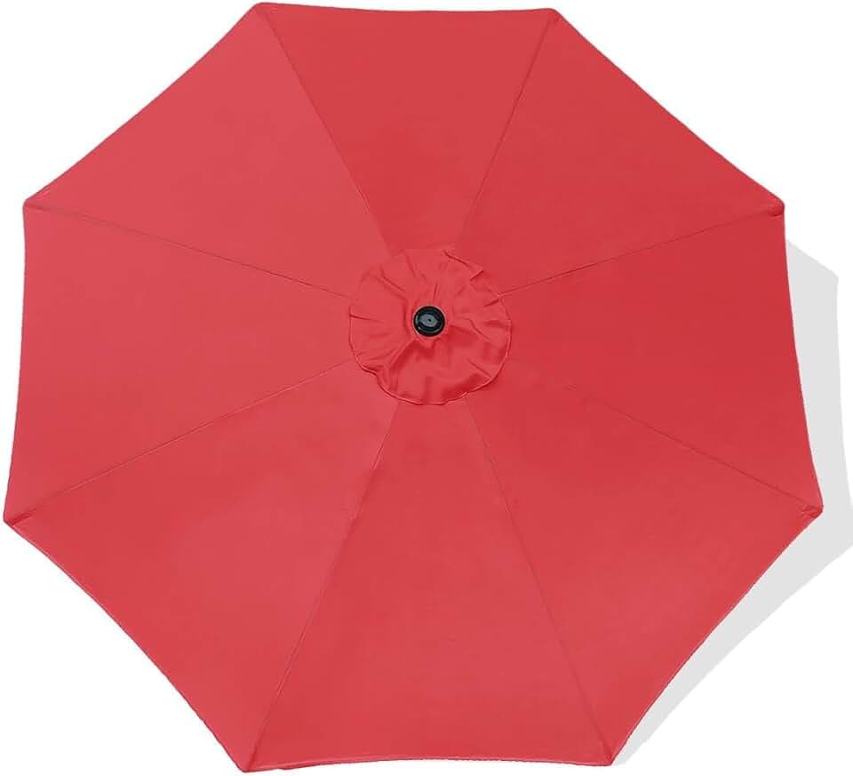 ontheway 11FT Patio Umbrella Enhanced Replacement Canopy Market Table 8 Ribs Umbrella Canopy