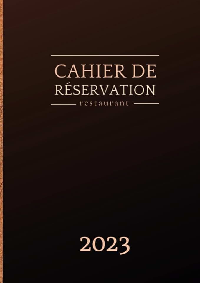 Cahier de réservation restaurant 2023: Agenda réservation restaurant une page par jour avec dates | Jours fériés et fêtes civiles incontournables indiqués | A4