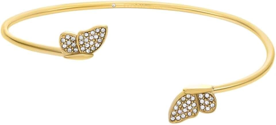 FOSSIL Damen Edelstahl mit offener Manschette Armspange