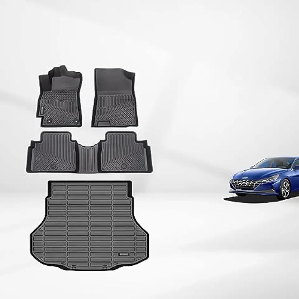 KELCSEECS Floor Mats & Cargo Liner for Hyundai Elantra/Elantra N 2021-2026