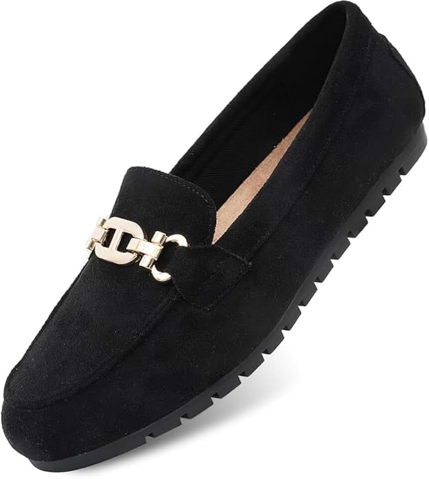 Loafers for Women, Comfortable Penny Slip-On Work Walking Flats