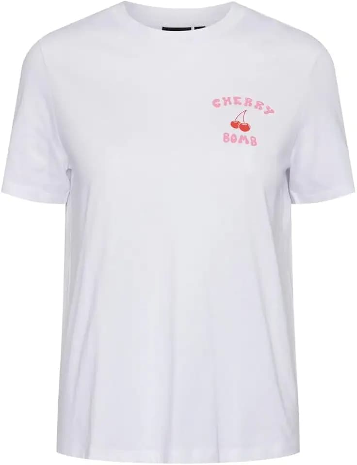 PIECES Damen Pckilana Ss Printed Bc T-Shirt