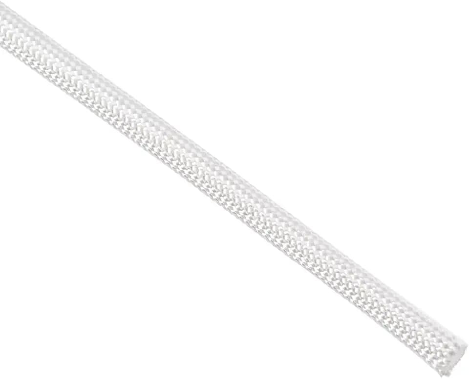 sourcing map Isolationsgeflechts Hülse, 9,8Ft-4mm Hoch TEMP Glasfaser Hülse Kabel Hülsenabdeckung für Isoliergeräte Weiß