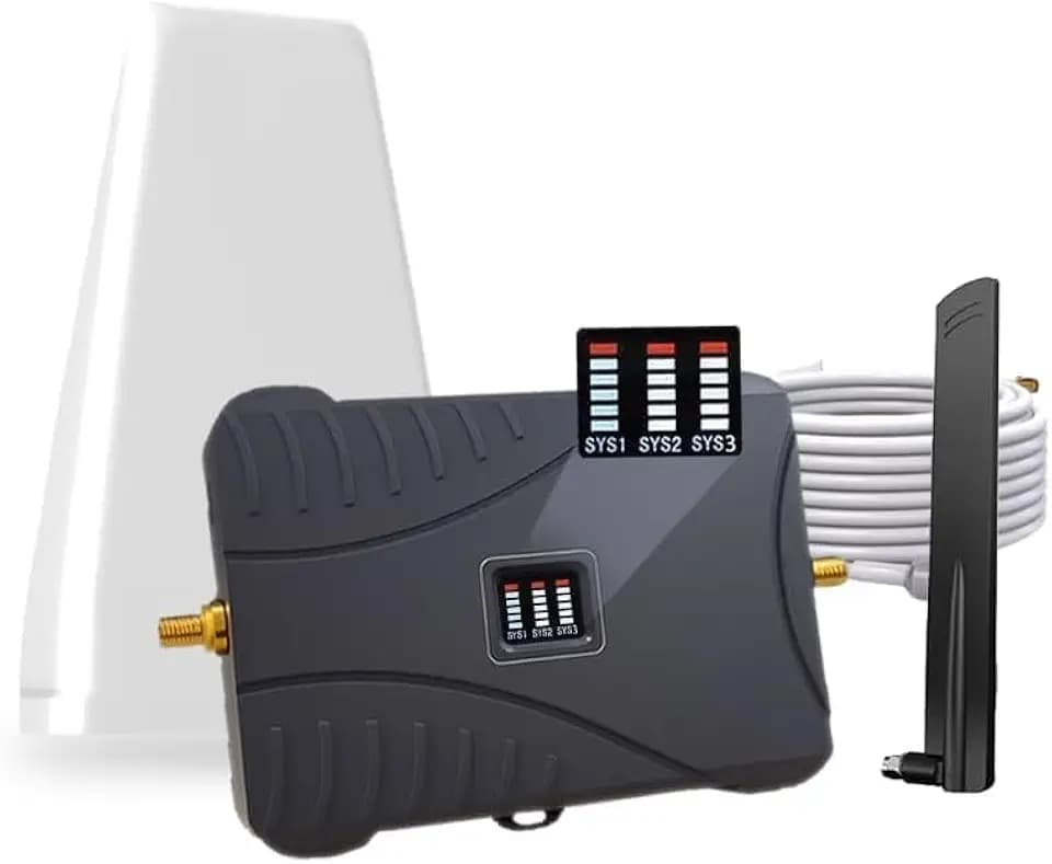 Cell Phone Booster for Home & Multi-Room,Up to 7,000 sq ft,Cell Phone Signal Booster for Band 5/12/13/17,Boost 5G 4G Data for All U.S. Carriers FCC Approved Cell Signal Booster