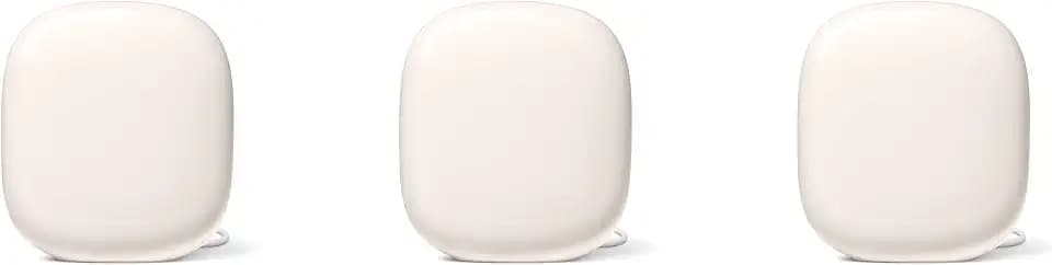 Google Nest WiFi Pro - Wi-Fi 6E - Reliable Home Wi-Fi System with Fast Speed and Whole Home Coverage - Mesh Router - Linen