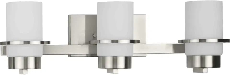Progress Lighting Reiss - 3 Light Bath Vanity in Modern Style-7 Inches Tall and 5.75 Inches Wide-Brushed Nickel Finish