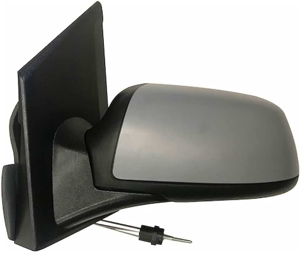 Rückspiegel hergestellt für Ford Fiesta von 2005 bis 2008. Links mechanische Seite mit verchromten Kabeln mit Primer 1452854