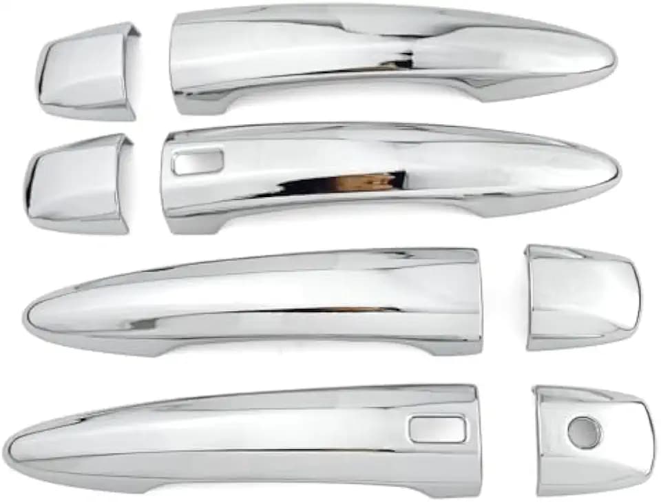 Chrome Exterior Door Handle Cover Trim for Nissan Altima Sentra 2020-2025 X-Trail T33 Rogue 2021-2024 Qashqai Accessories Decor (with Smart Key Holes)