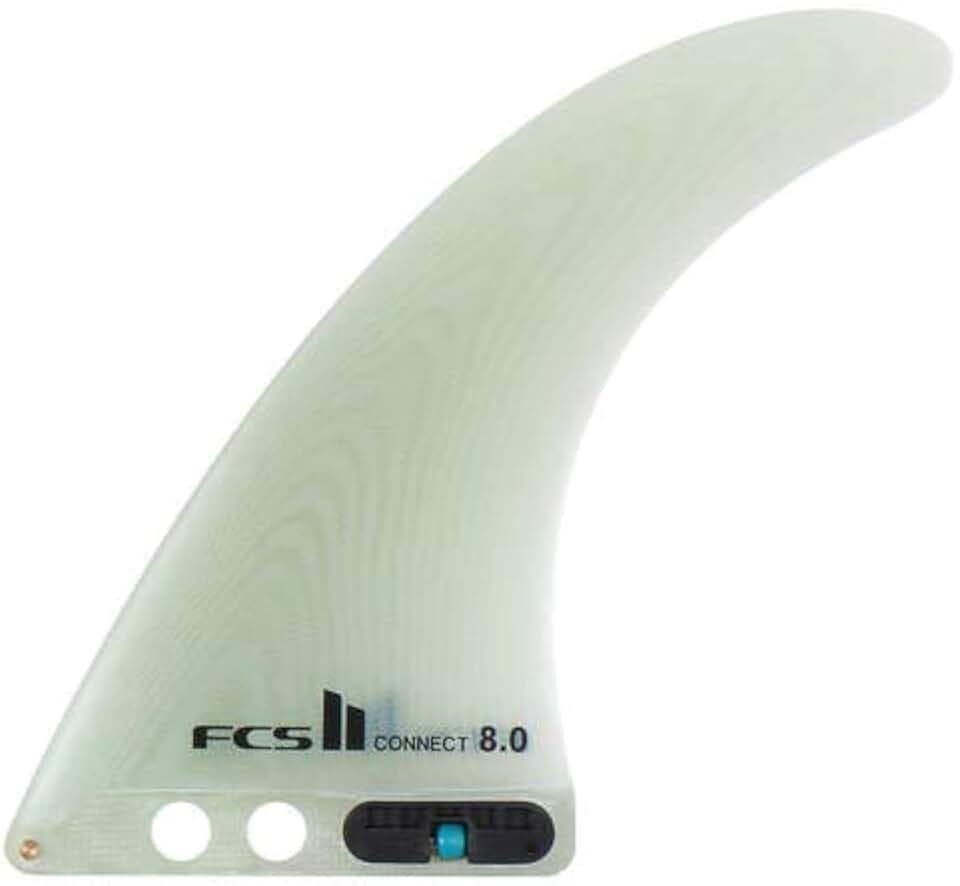 FCS II Connect Performance Glass Longboard Fin 8 inch Clear