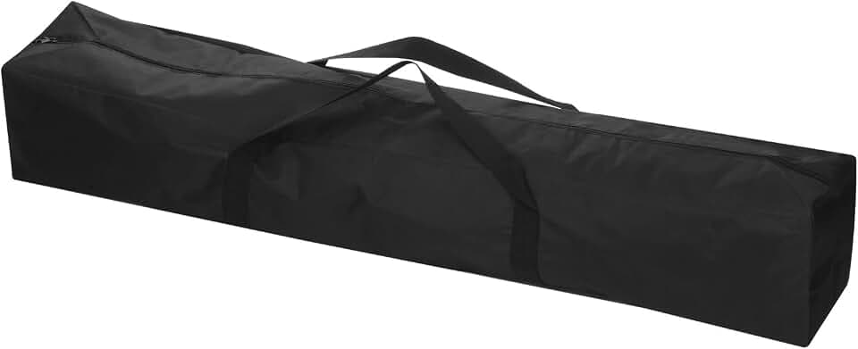 PATIKIL 47 Inch Camp Chair Replacement Bag, Nylon Foldable Carrying Bag Large Zippered Bag with Shoulder Strap for Camping Travel, Black