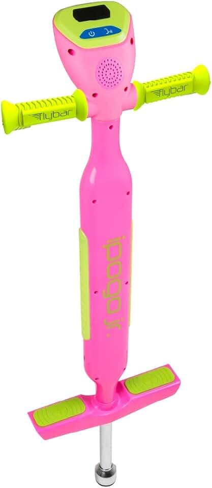 Flybar iPogo Jr. - Worlds First Interactive Counting Pogo Stick for Kids Ages 5 to 9 (Pink)