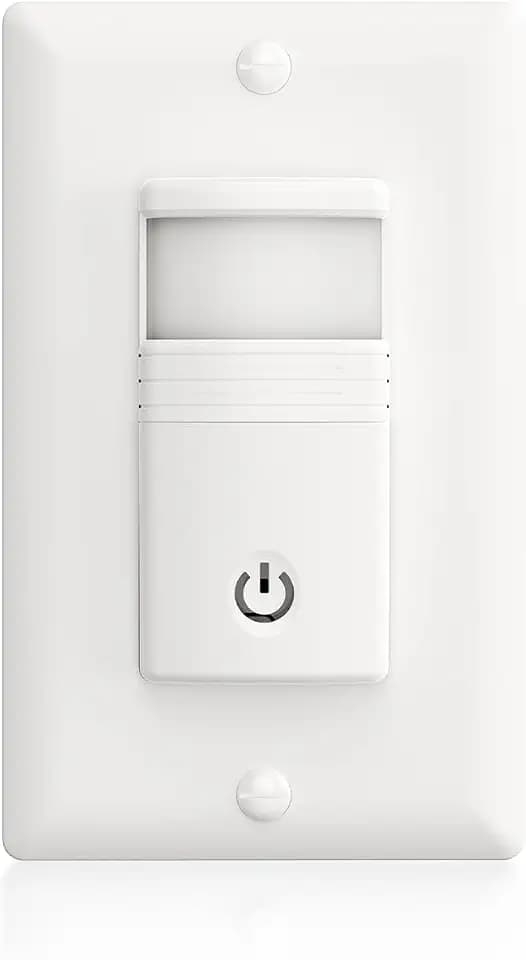 ECOELER Motion Sensor Light Switch, Single Pole No Neutral Wire Wall Switch