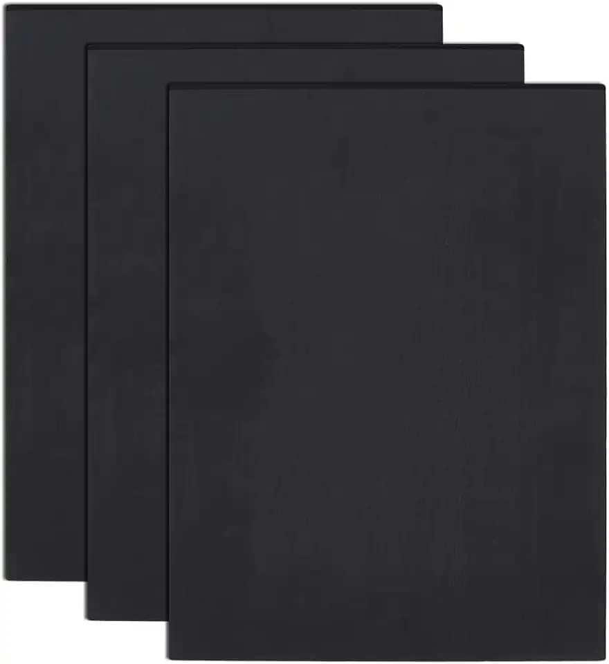 BENECREAT 3 Sheets 3mm Black Foam Boards, 11.8x15.7" Rectangle Foam PVC Sheet Poster Board Mount Board for Mounting, Crafts, Modelling, Art, Display, School Projects