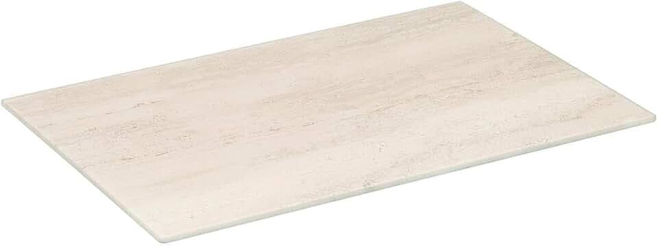 5Five – HARMONY Schneidebrett aus gehärtetem Glas in Beige – 30 x 20 x 0,4 cm – Küchenaccessoire für den täglichen Gebrauch