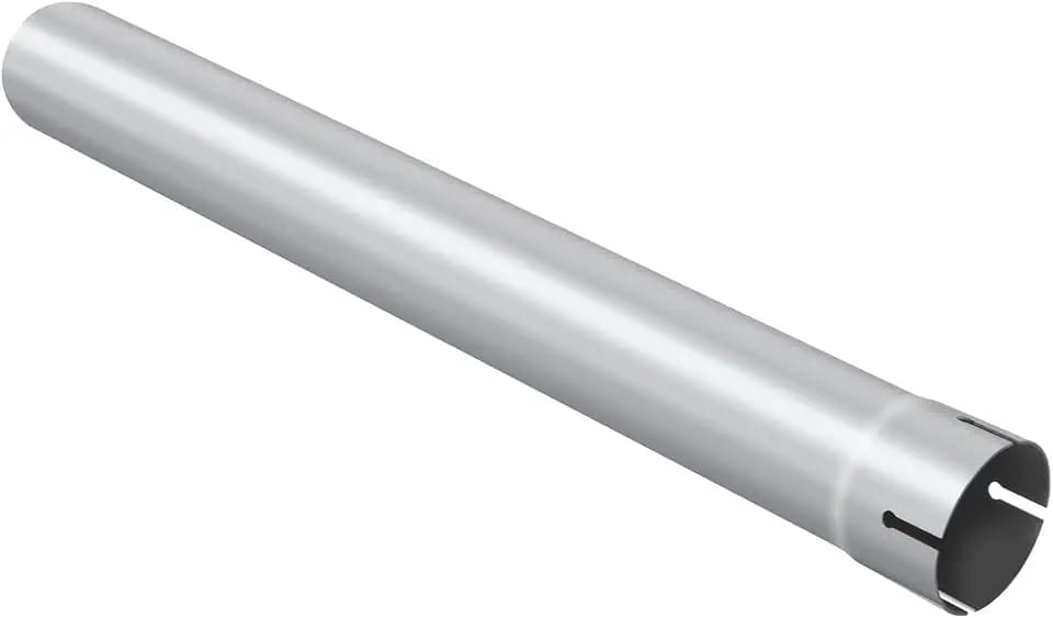 2.25 Inch Exhaust Pipe, 2.25'' Aluminized Steel Straight DIY Custom Mandrel Exhaust Pipe, 30 Inch Length, 2.25'' OD Mandrel Straight Pipe