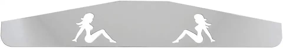 GG Grand General 30220 18 X 3 Inches Chrome Bottom Plate with Sitting Nude Lady Cut Outs