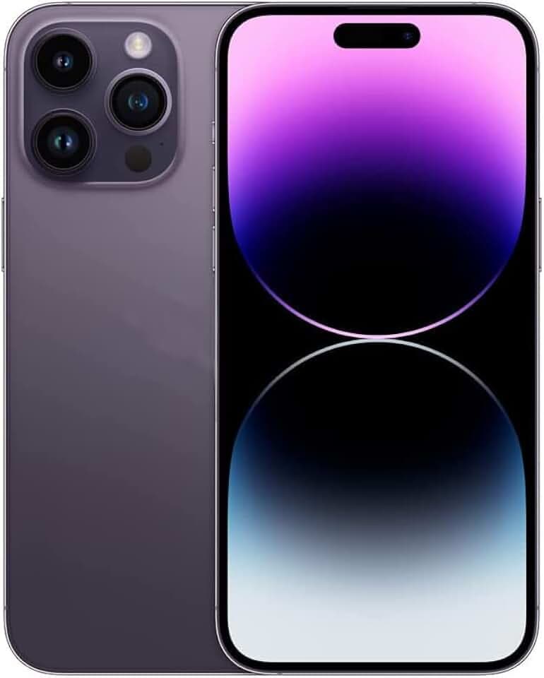 Original Back Glass Replacement for iPhone 14 Pro Max All Carriers with Pre-Installed Adhesive and Repair 14 Pro Max Tool (Deep Purple)
