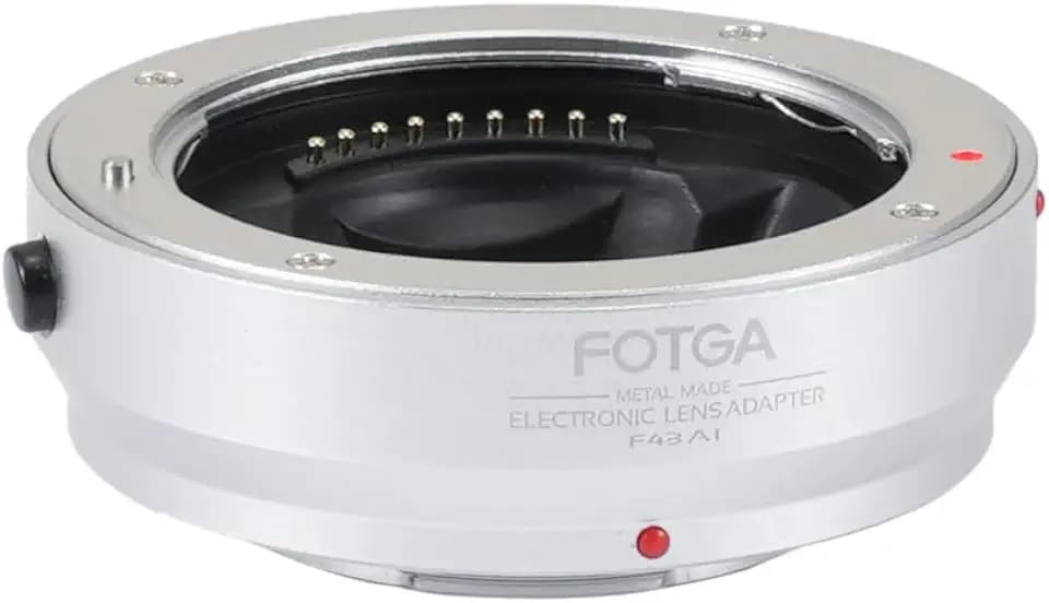 FocusFoto Full Metal Electronic Auto Focus Adapter Ring for Four Thirds 4/3 Lens to Micro Four Thirds (MFT, M4/3) Mount for Olympus and for Panasonic Lumix Mirrorless Camera as DMW-MA1 MMF-3 (Silver)