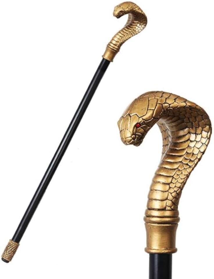 Pacific Giftware Ancient Egyptian Culture Cobra Snake Walking Cane Prop Accessory
