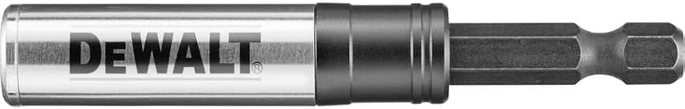 Dewalt Extreme Magent-Bithalter DT7524 (76 mm Gesamtlänge, mit Quick-Lock für schnellen Bit-Wechsel, Hülse aus Edelstahl)