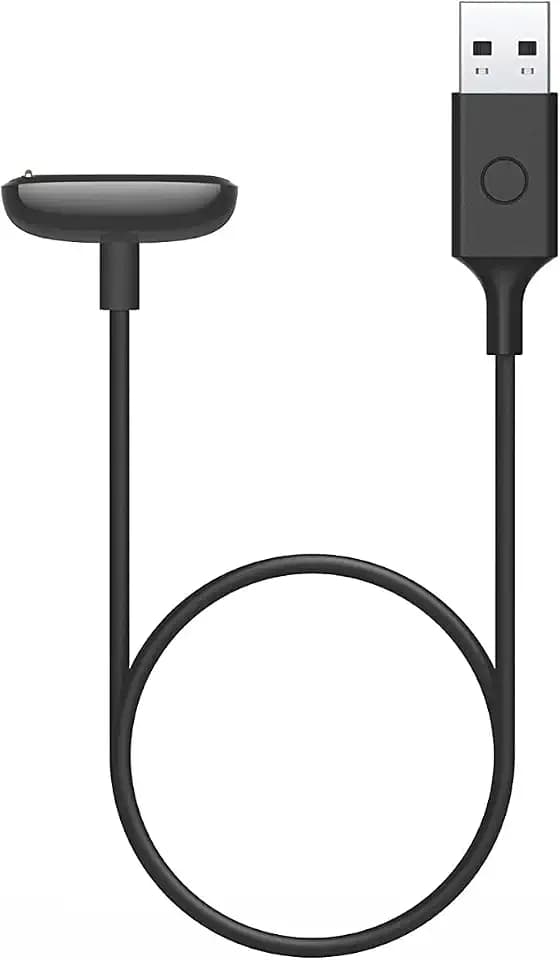 Fitbit Luxe & Charge 5 and Retail Charging Cable, Official Product, Black, Smartphone