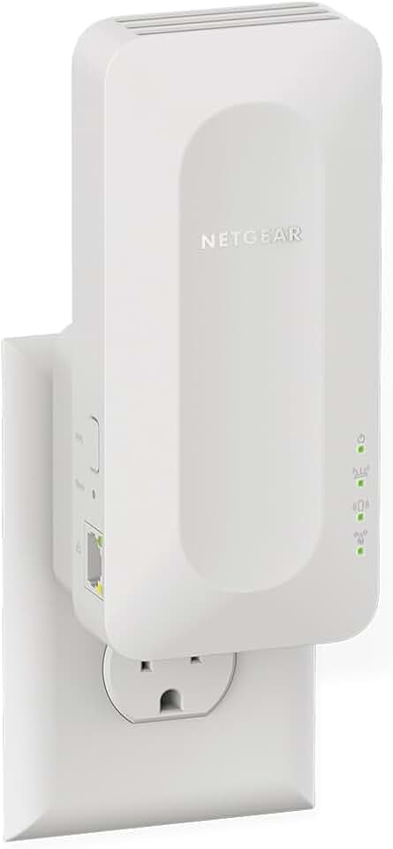 NETGEAR WiFi 6 Mesh Range Extender (EAX11) - Add up to 1,200 sq. ft.,15 Devices with AX1400 Dual-Band Wireless Signal Booster & Repeater (up to 1.4 Gbps Speed), WPA3 Security, One WiFi Name