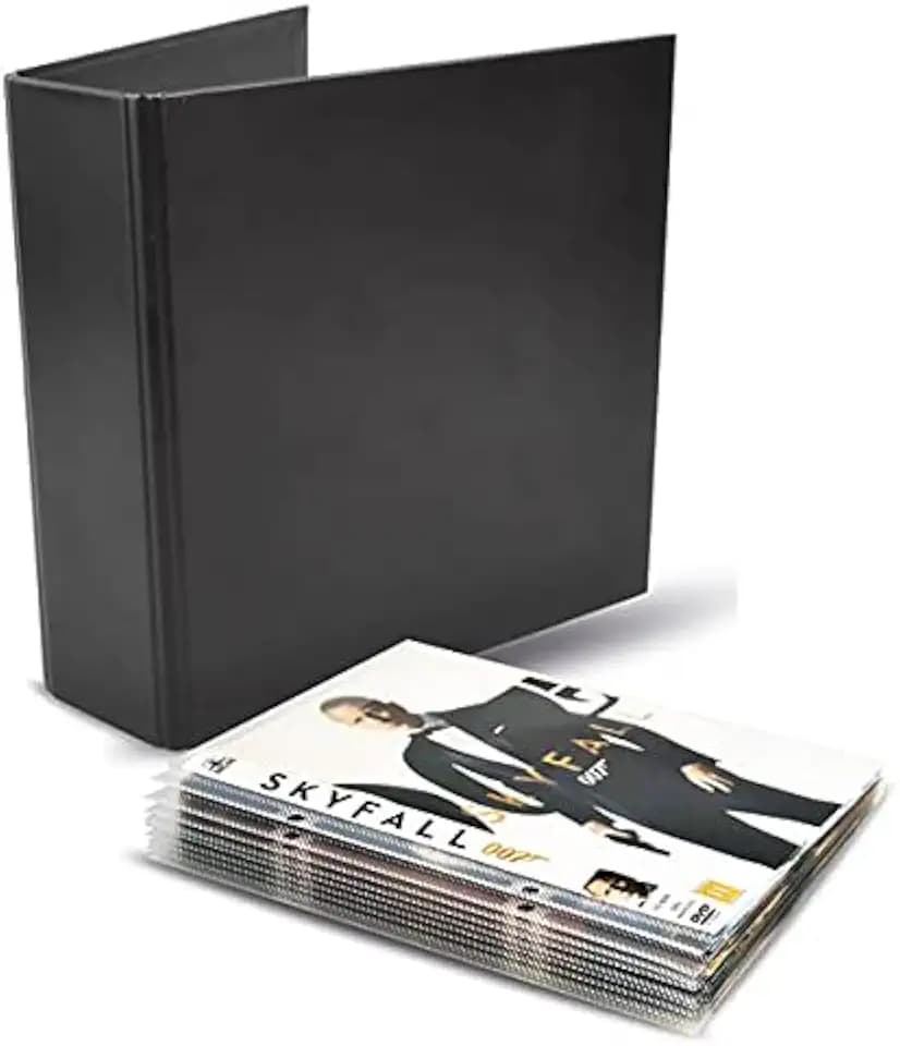 Djois, 10264 – DVD Aufbewahrungs-Set, Ordnern, gelochten Hüllen | DVD Aufbewahrungs-Set, Gelocht, zum Organisieren, Schützen und Präsentieren von Dokumenten im professionellen Einsatz