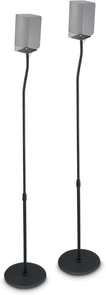 Hama Lautsprecherständer, höhenverstellbar, 2er Set, 75,8-120cm, max. 5kg