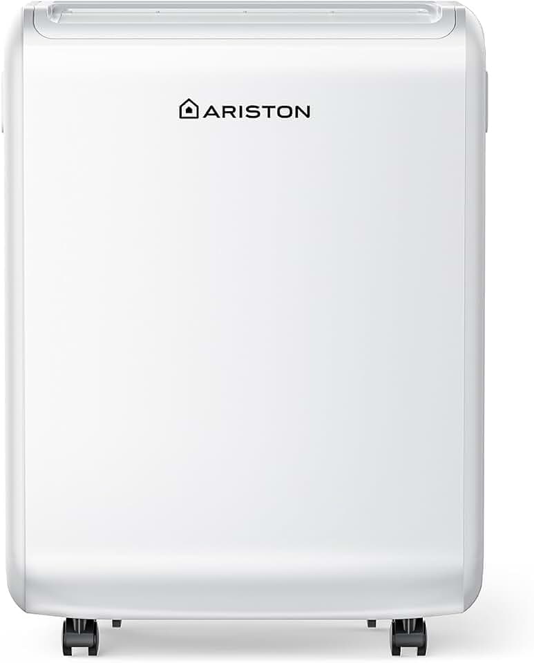Ariston Deos Evo 12 – Tragbarer Luftentfeuchter für Zuhause, 12 l, Räume