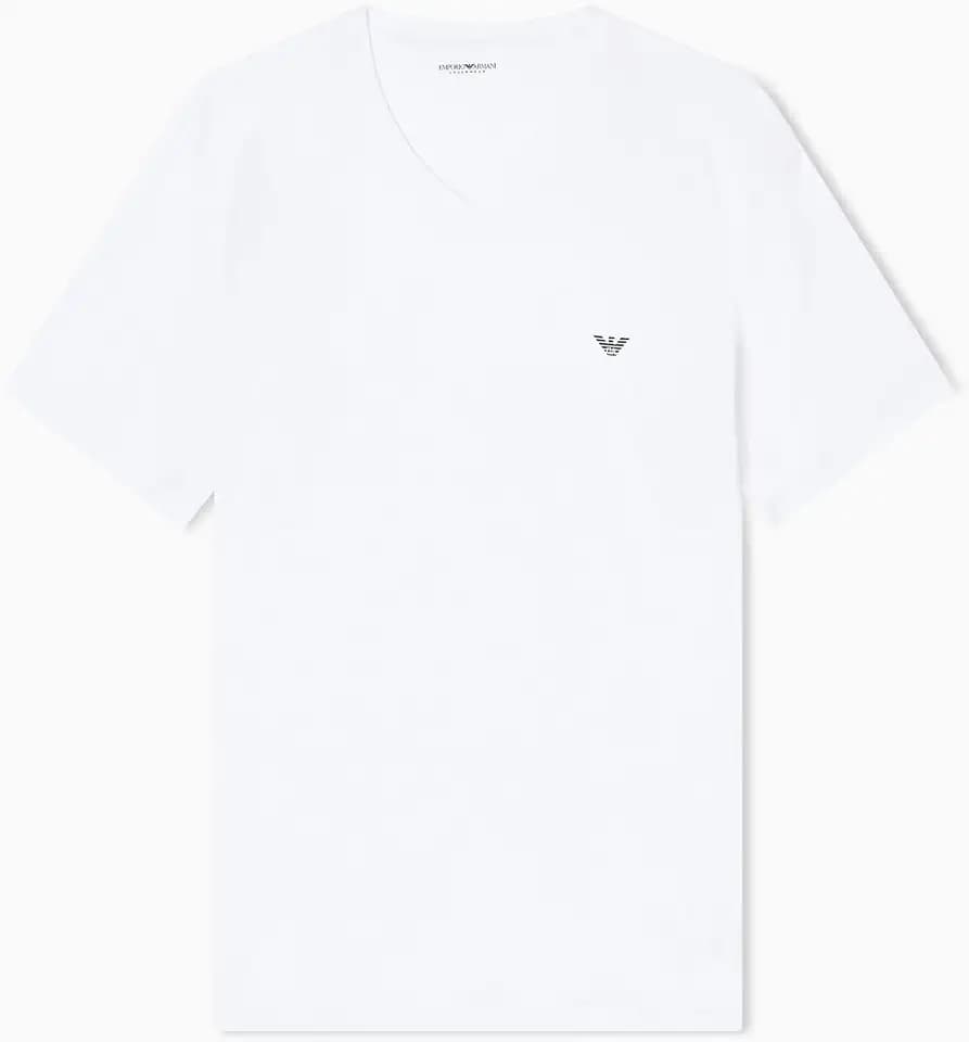 Emporio Armani Herren Essential Cotton T-Shirt T-Shirt mit V-Ausschnitt (1er Pack)
