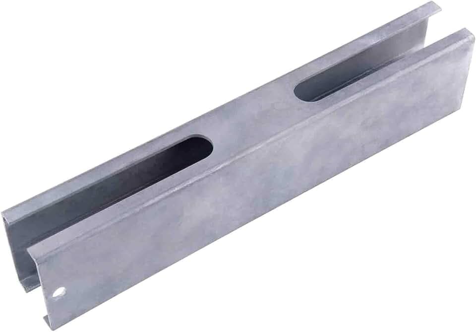 Alberts 672638 Zaunpfosten-Adapter | zur Verlängerung vorhandener Zaunpfosten | feuerverzinkt | Länge 250 mm | für Pfosten 60 x 40 mm