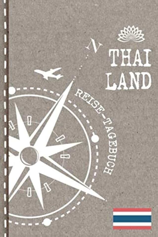 Thailand Reisetagebuch: Reise Tagebuch zum Selberschreiben, ca. A5 - Journal Dotted Punkteraster, Bucket List für Urlaub, Ferien Trip, Auslandsjahr, Auswanderer - Notizbuch Dot Grid punktiert DIY