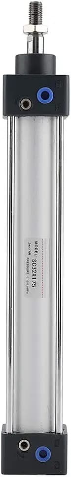 SC Standardzylinder Geschraubte Kolbenstange Pneumatische Druckluftflasche Dual Aktion 32mm Bohrung 175mm Hub Luft Zylinder