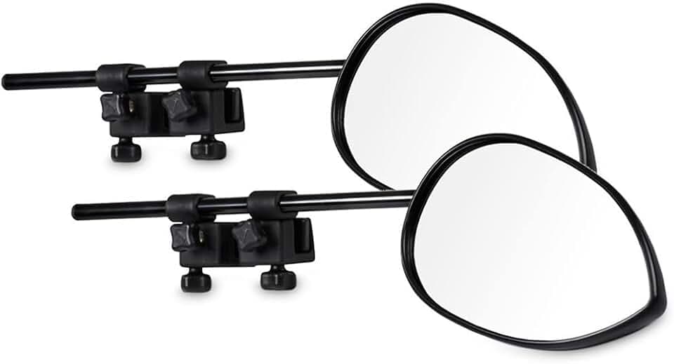 Milenco Universalspiegel, front, Weiß, Aero 4 Mirror Convex XXL, 2er-Set