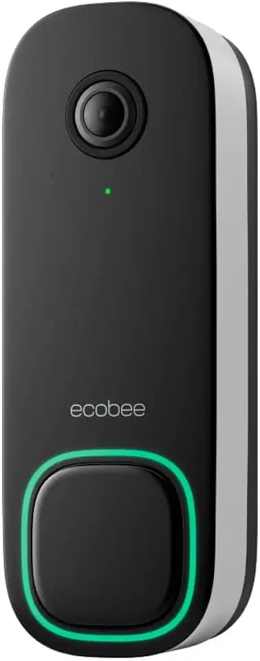 ecobee Smart Video Doorbell Camera Wired 1080p HDR, Smart Alerts