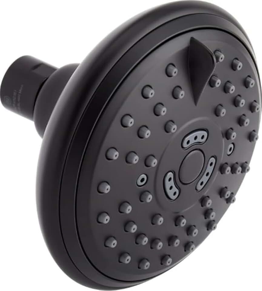 Signature Hardware 948950-5-1.8 FundamentALL 4-1/2" Round Multifunction 1.75 GPM Shower Head - Matte Black