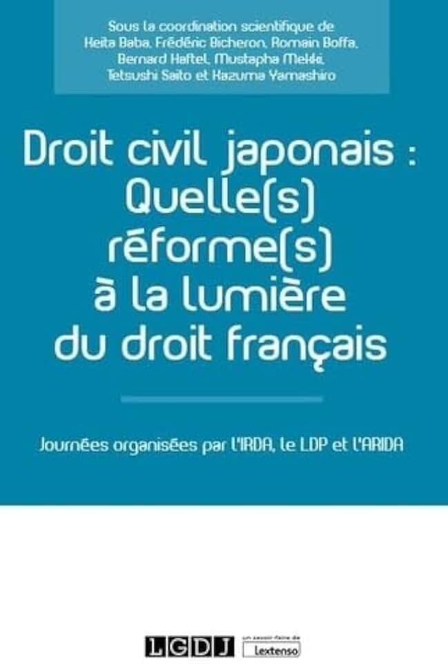 Droit civil japonais : Quelle(s) réforme(s) à la lumière du droit français ? (2020): QUELLES REFORMES A LA LUMIERE DU DROIT FRANCAIS