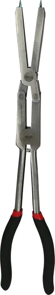 KS Tools 500.7016 Doppelgelenk-Sicherungszange für Außensicherungsringe, 345 mm