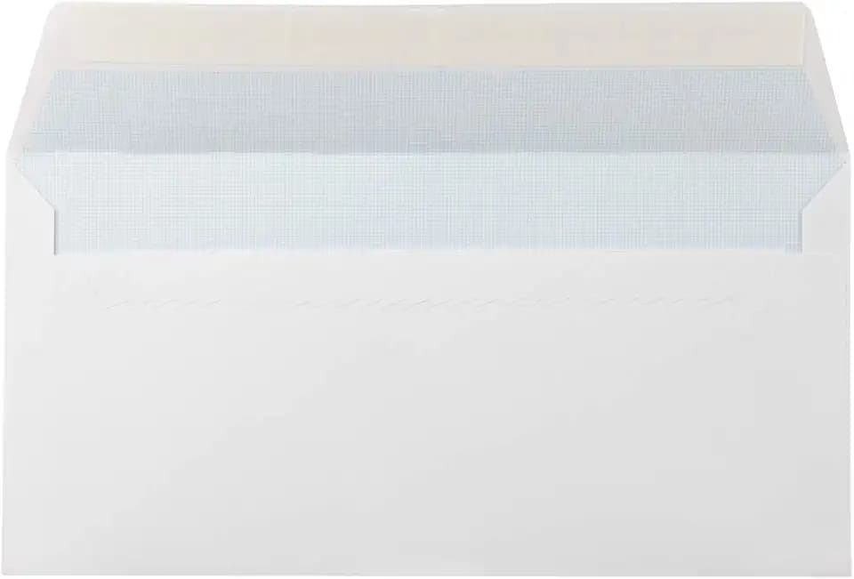 Liderpapel Über N.5, weiß, amerikanisch, 115 x 225 mm, Silikonband, 500 Stück