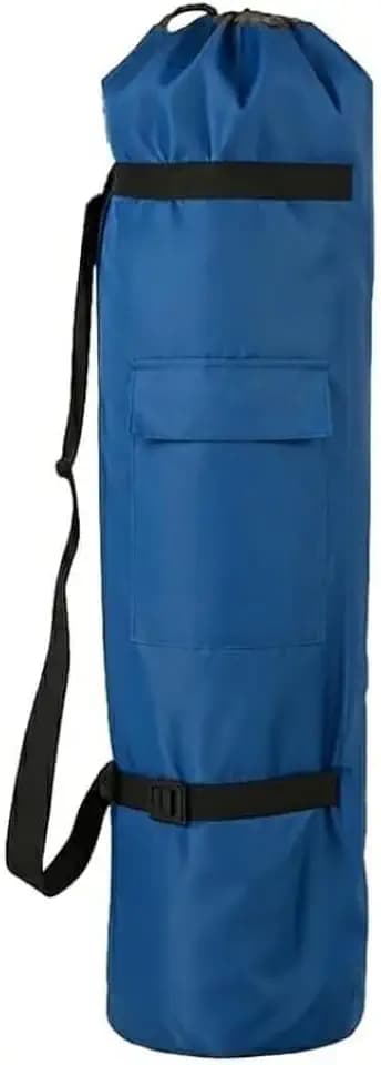 Heavy Duty Camping Chair Replacement Bag with Side Pocket, Camp Cover Bags for Carrying Folding Chairs - 48 X 11 Inches, Durable 600D Oxford Fabric, Extra Wide Mouth, Adjustable Strap for Carry (Blue)